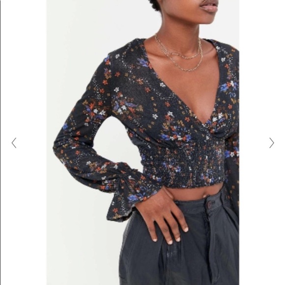 Urban Outfitters taran smocked surplus crop top S - Picture 6 of 12